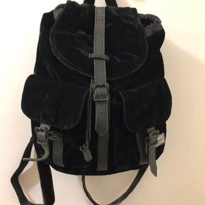 Black Velvet Herschel Backpack
